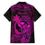 Hawaii Family Matching Mermaid Dress and Hawaiian Shirt King Kamehameha Mix Polynesian Plumeria Pink Version LT14 - Polynesian Pride