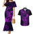 Hawaii Couples Matching Mermaid Dress and Hawaiian Shirt King Kamehameha Mix Polynesian Plumeria Purple Version LT14 Purple - Polynesian Pride