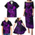 Hawaii Family Matching Puletasi Dress and Hawaiian Shirt King Kamehameha Mix Polynesian Plumeria Purple Version LT14 - Polynesian Pride