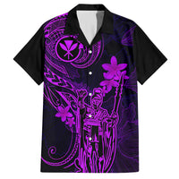 Hawaii Kid Hawaiian Shirt King Kamehameha Mix Polynesian Plumeria Purple Version LT14 Kid Purple - Polynesian Pride