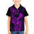 Hawaii Kid Hawaiian Shirt King Kamehameha Mix Polynesian Plumeria Purple Version LT14 - Polynesian Pride