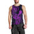 Hawaii Men Tank Top King Kamehameha Mix Polynesian Plumeria Purple Version LT14 - Polynesian Pride