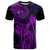 Hawaii T Shirt King Kamehameha Mix Polynesian Plumeria Purple Version LT14 Purple - Polynesian Pride