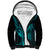 Hawaii Sherpa Hoodie King Kamehameha Mix Polynesian Plumeria Turquoise Version LT14 Unisex Turquoise - Polynesian Pride