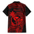 Hawaii Kid Hawaiian Shirt King Kamehameha Mix Polynesian Plumeria Red Version LT14 - Polynesian Pride