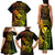 Hawaii Family Matching Tank Maxi Dress and Hawaiian Shirt Pineapple Mix Polynesian Plumeria Reggae Version LT14 - Polynesian Pride