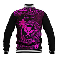 Hawaii Baseball Jacket Pineapple Mix Polynesian Plumeria Pink Version LT14 - Polynesian Pride