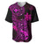 Hawaii Baseball Jersey Pineapple Mix Polynesian Plumeria Pink Version LT14 Pink - Polynesian Pride