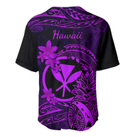 Hawaii Baseball Jersey Pineapple Mix Polynesian Plumeria Purple Version LT14 - Polynesian Pride