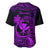 Hawaii Baseball Jersey Pineapple Mix Polynesian Plumeria Purple Version LT14 - Polynesian Pride