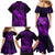 Hawaii Family Matching Mermaid Dress and Hawaiian Shirt Pineapple Mix Polynesian Plumeria Purple Version LT14 - Polynesian Pride