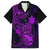 Hawaii Family Matching Mermaid Dress and Hawaiian Shirt Pineapple Mix Polynesian Plumeria Purple Version LT14 Dad's Shirt - Short Sleeve Purple - Polynesian Pride