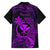 Hawaii Family Matching Mermaid Dress and Hawaiian Shirt Pineapple Mix Polynesian Plumeria Purple Version LT14 - Polynesian Pride