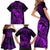 Hawaii Family Matching Short Sleeve Bodycon Dress and Hawaiian Shirt Pineapple Mix Polynesian Plumeria Purple Version LT14 - Polynesian Pride