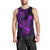 Hawaii Men Tank Top Pineapple Mix Polynesian Plumeria Purple Version LT14 - Polynesian Pride