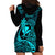 Hawaii Hoodie Dress Pineapple Mix Polynesian Plumeria Turquoise Version LT14 - Polynesian Pride