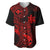 Hawaii Baseball Jersey Pineapple Mix Polynesian Plumeria Red Version LT14 Red - Polynesian Pride