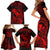 hawaii-family-matching-short-sleeve-bodycon-dress-and-hawaiian-shirt-pineapple-mix-polynesian-plumeria-red-version