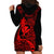 Hawaii Hoodie Dress Pineapple Mix Polynesian Plumeria Red Version LT14 - Polynesian Pride