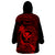 Hawaii Wearable Blanket Hoodie Pineapple Mix Polynesian Plumeria Red Version LT14 - Polynesian Pride