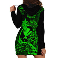 Hawaii Hoodie Dress Pineapple Mix Polynesian Plumeria Green Version LT14 - Polynesian Pride