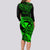 hawaii-long-sleeve-bodycon-dress-pineapple-mix-polynesian-plumeria-green-version