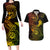 hawaii-couples-matching-long-sleeve-bodycon-dress-and-hawaiian-shirt-shaka-tattoo-mix-polynesian-plumeria-reggae-version