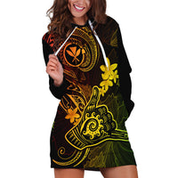 Hawaii Hoodie Dress Shaka Tattoo Mix Polynesian Plumeria Reggae Version LT14 Reggae - Polynesian Pride