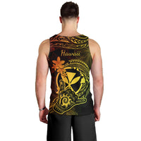 Hawaii Men Tank Top Shaka Tattoo Mix Polynesian Plumeria Reggae Version LT14 - Polynesian Pride