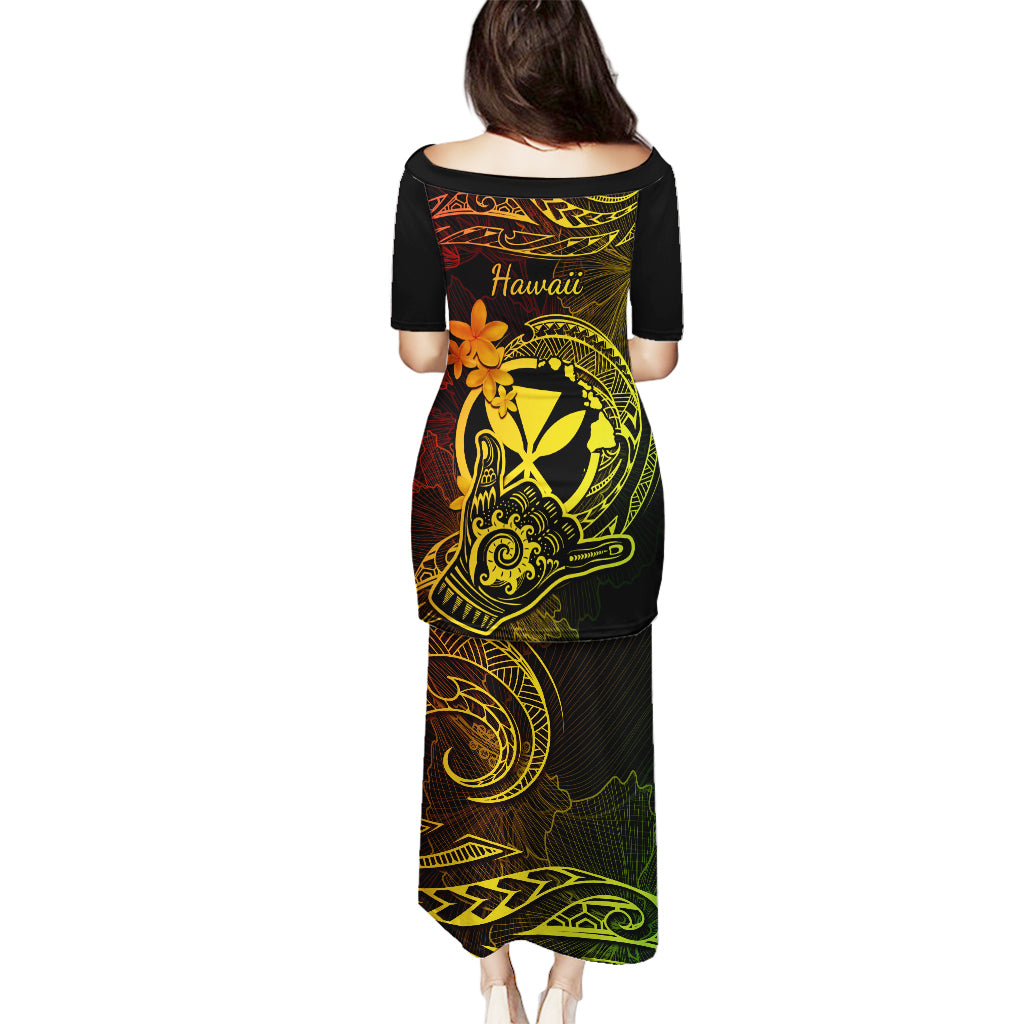 Hawaii Puletasi Shaka Tattoo Mix Polynesian Plumeria Reggae Version LT14 - Polynesian Pride