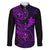 hawaii-family-matching-long-sleeve-bodycon-dress-and-hawaiian-shirt-shaka-tattoo-mix-polynesian-plumeria-purple-version