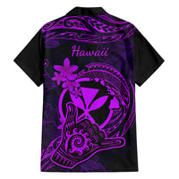 Hawaii Kid Hawaiian Shirt Shaka Tattoo Mix Polynesian Plumeria Purple Version LT14 - Polynesian Pride