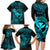 hawaii-family-matching-long-sleeve-bodycon-dress-and-hawaiian-shirt-shaka-tattoo-mix-polynesian-plumeria-turquoise-version