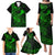 Hawaii Family Matching Puletasi Dress and Hawaiian Shirt Shaka Tattoo Mix Polynesian Plumeria Green Version LT14 - Polynesian Pride