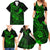hawaii-family-matching-summer-maxi-dress-and-hawaiian-shirt-shaka-tattoo-mix-polynesian-plumeria-green-version