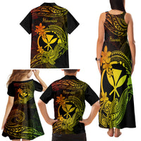 hawaii-family-matching-tank-maxi-dress-and-hawaiian-shirt-hammerhead-shark-tattoo-mix-polynesian-plumeria-reggae-version