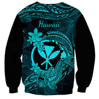 hawaii-sweatshirt-hammerhead-shark-tattoo-mix-polynesian-plumeria-turquoise-version