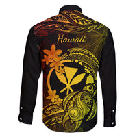 hawaii-family-matching-mermaid-dress-and-hawaiian-shirt-turtle-mix-polynesian-plumeria-reggae-version