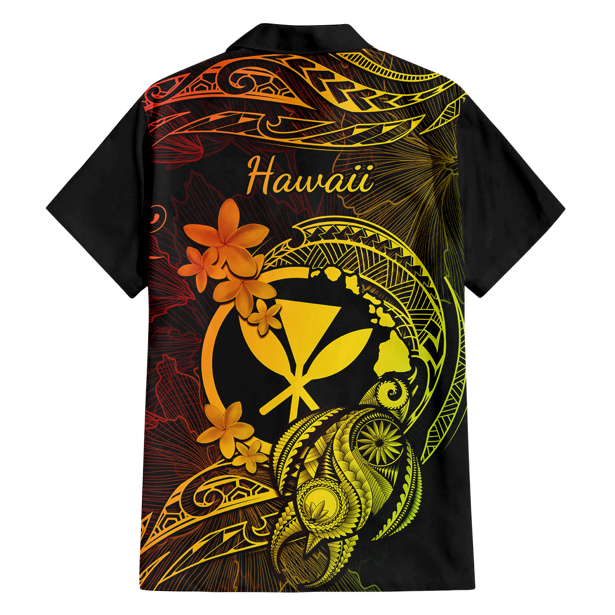 Hawaii Kid Hawaiian Shirt Turtle Mix Polynesian Plumeria Reggae Version LT14 - Polynesian Pride
