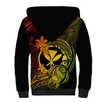 Hawaii Sherpa Hoodie Turtle Mix Polynesian Plumeria Reggae Version LT14 - Polynesian Pride