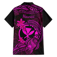 hawaii-family-matching-long-sleeve-bodycon-dress-and-hawaiian-shirt-turtle-mix-polynesian-plumeria-pink-version