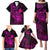 Hawaii Family Matching Puletasi Dress and Hawaiian Shirt Turtle Mix Polynesian Plumeria Pink Version LT14 - Polynesian Pride