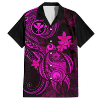 Hawaii Kid Hawaiian Shirt Turtle Mix Polynesian Plumeria Pink Version LT14 Kid Pink - Polynesian Pride