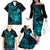 hawaii-family-matching-off-shoulder-long-sleeve-dress-and-hawaiian-shirt-turtle-mix-polynesian-plumeria-turquoise-version