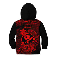 Hawaii Kid Hoodie Turtle Mix Polynesian Plumeria Red Version LT14 - Polynesian Pride