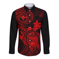 hawaii-long-sleeve-button-shirt-turtle-mix-polynesian-plumeria-red-version