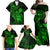 hawaii-family-matching-off-shoulder-maxi-dress-and-hawaiian-shirt-turtle-mix-polynesian-plumeria-green-version