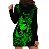 Hawaii Hoodie Dress Turtle Mix Polynesian Plumeria Green Version LT14 - Polynesian Pride