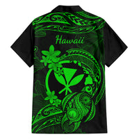 Hawaii Kid Hawaiian Shirt Turtle Mix Polynesian Plumeria Green Version LT14 - Polynesian Pride