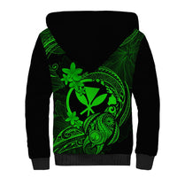 Hawaii Sherpa Hoodie Turtle Mix Polynesian Plumeria Green Version LT14 - Polynesian Pride